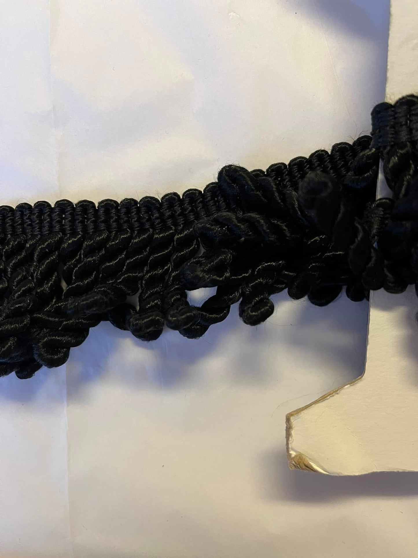 Vintage 2" Black Tassel Trim - Sold by the Yard